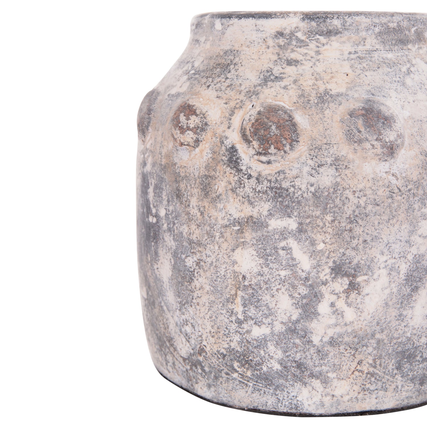 Декоративна ваза за настола vermo теракота в сиво φ20x19всм