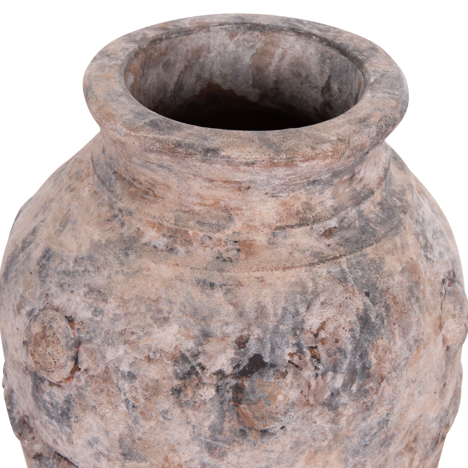 Декоративна ваза за настола vermo теракота в сиво φ17x19всм