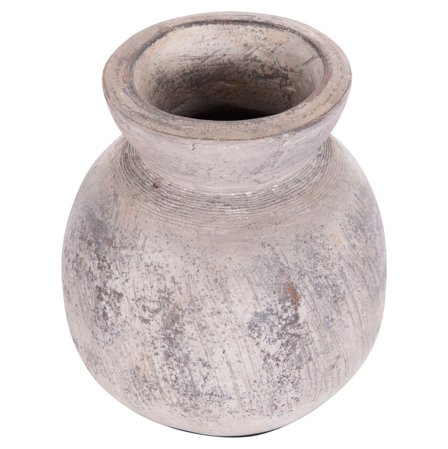 Декоративна ваза за настола vermo теракота в светло сиво φ18x19всм