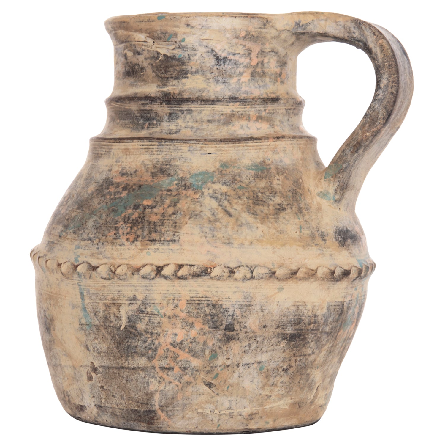 Декоративна ваза  Vermo теракота в кремав цвят φ20x205всм