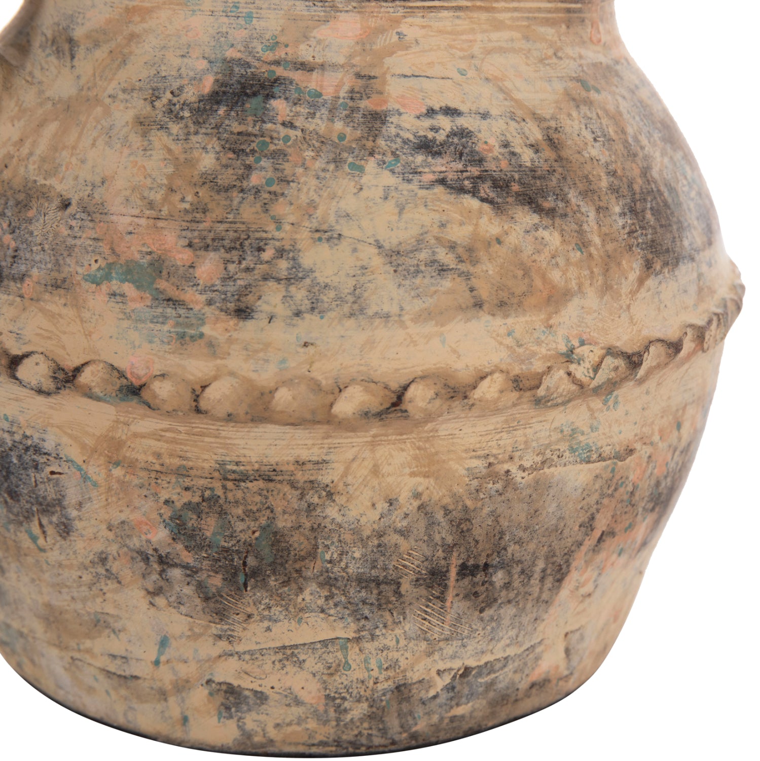 Декоративна ваза  Vermo теракота в кремав цвят φ20x205всм