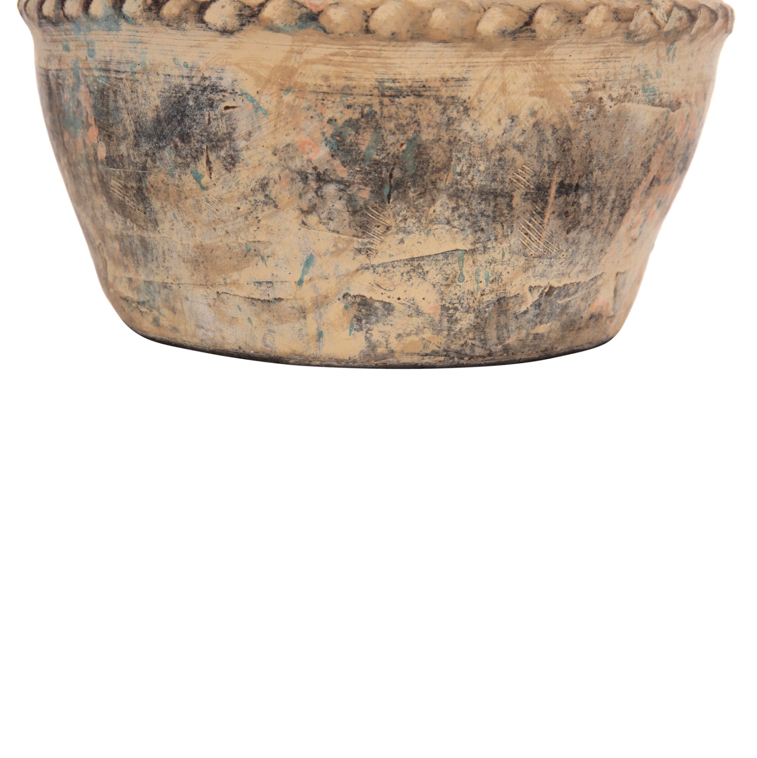 Декоративна ваза  Vermo теракота в кремав цвят φ20x205всм