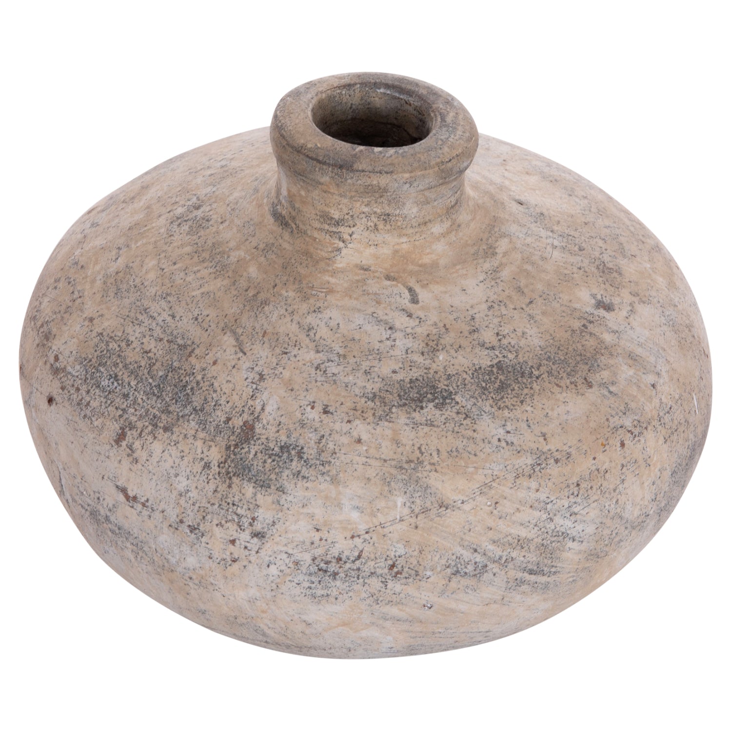 Декоративна ваза  Vermo теракота в кремав цвят φ27x18всм