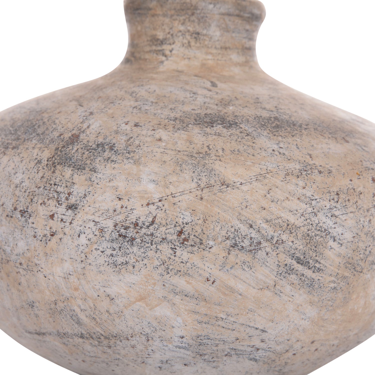 Декоративна ваза  Vermo теракота в кремав цвят φ27x18всм