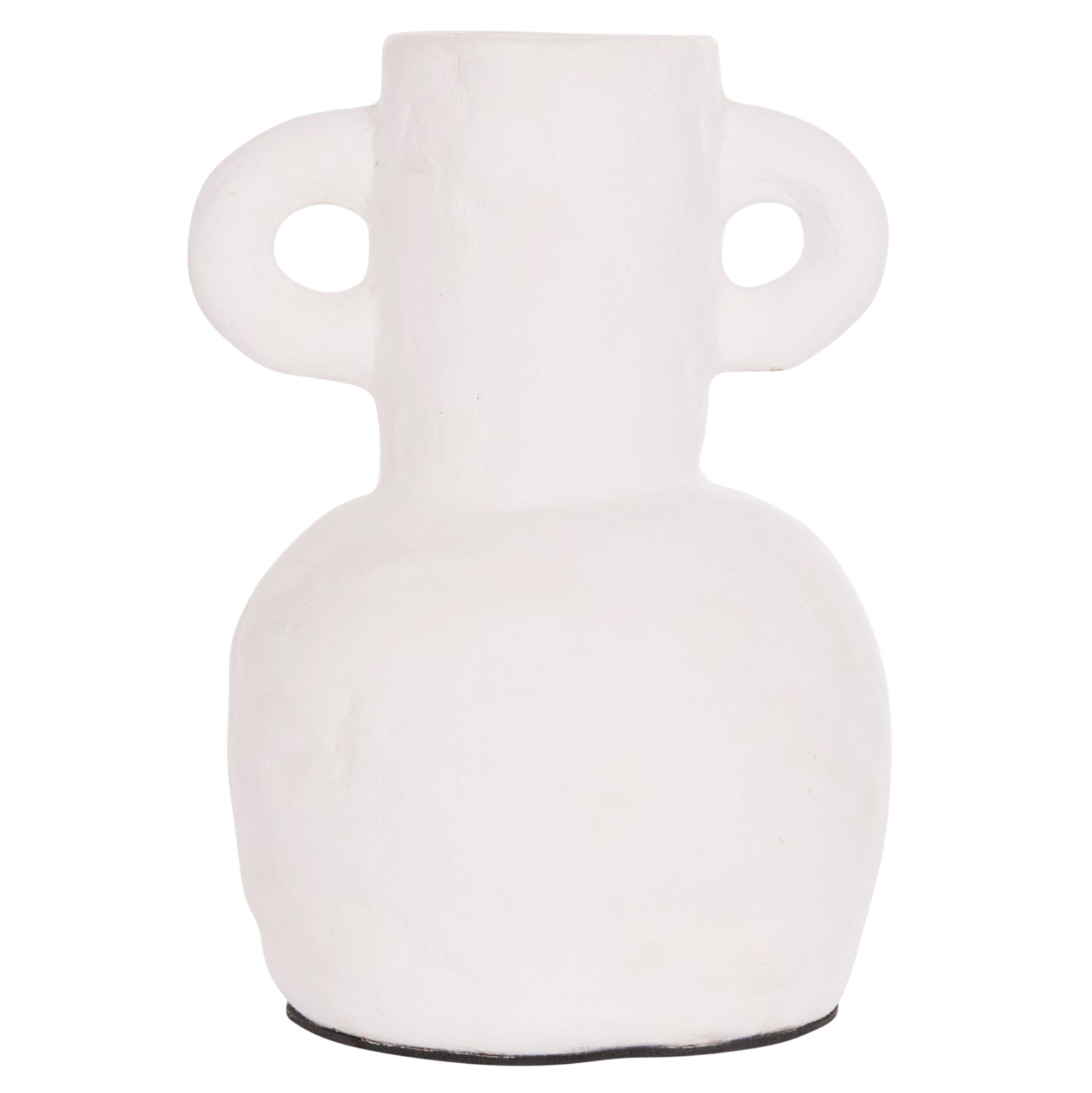 Декоративна ваза серия clayvon теракота в бяло φ14x20hcm