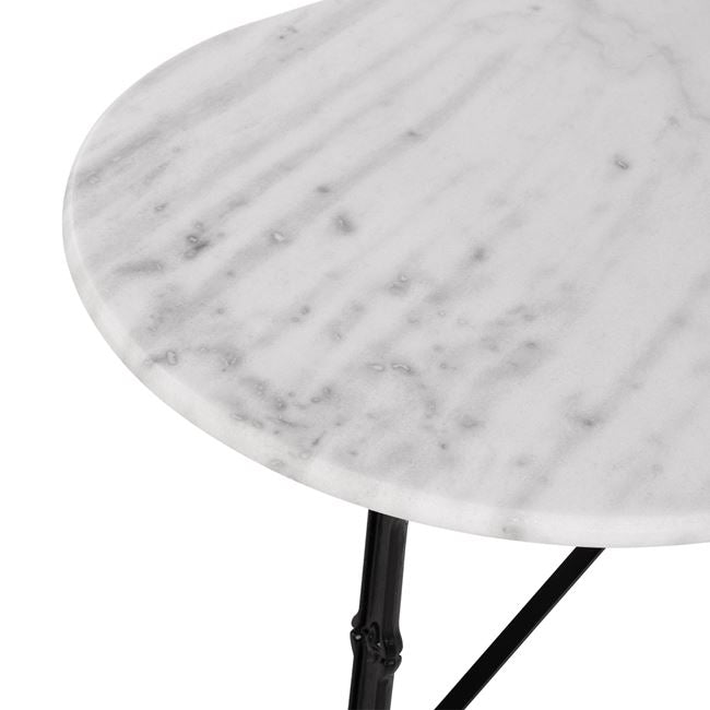 Маса Делила 120x59 мрамор с чугунена основа