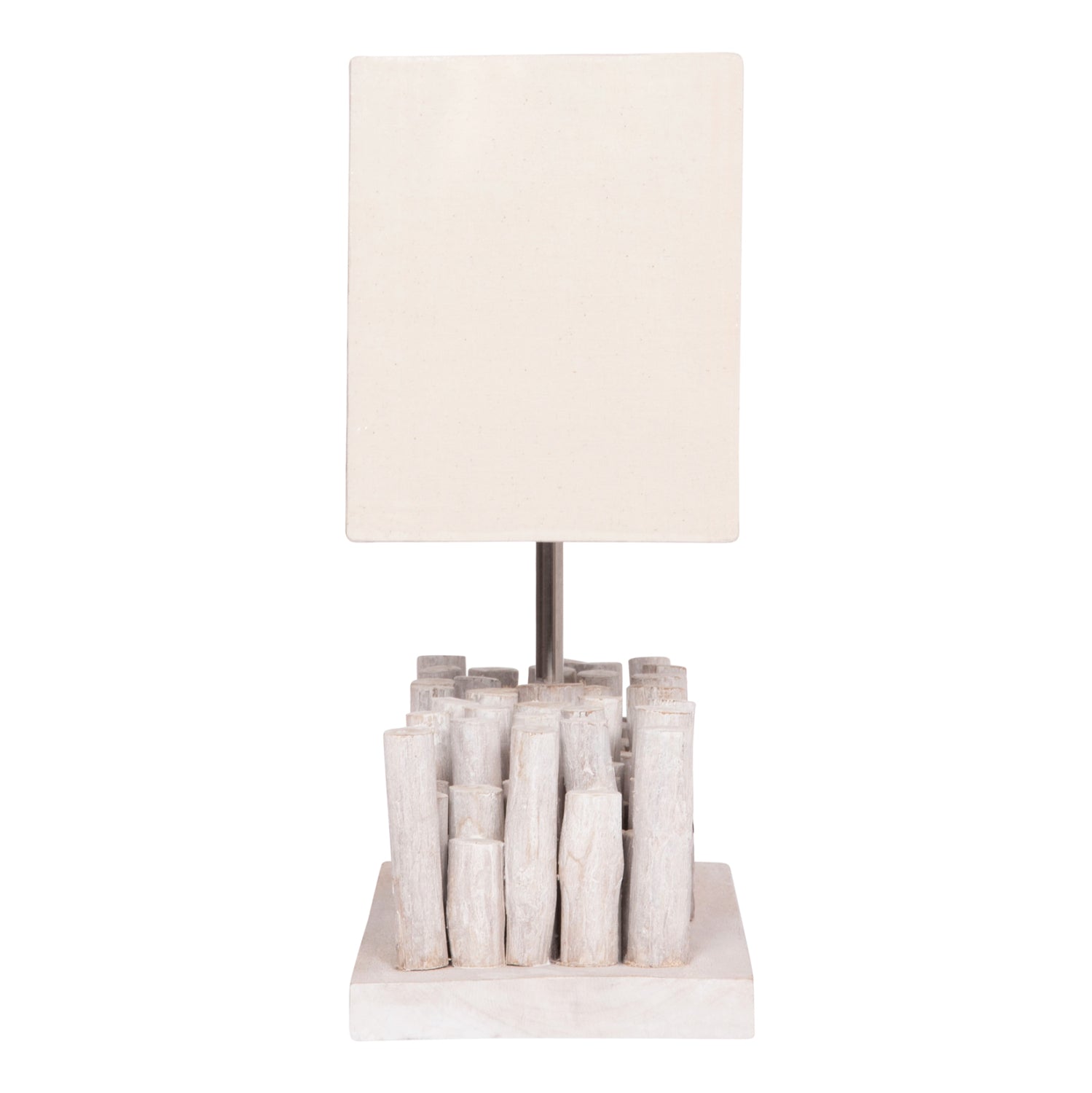 Настолна лампа и шапка twiggy driftwood в бяло 50.5x16.5x40см