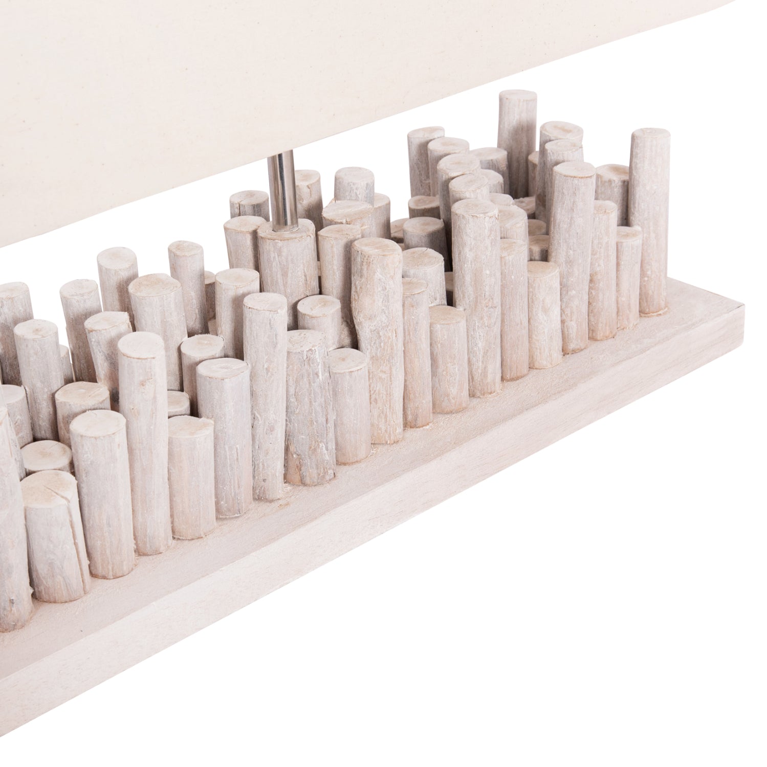 Настолна лампа и шапка twiggy driftwood в бяло 50.5x16.5x40см