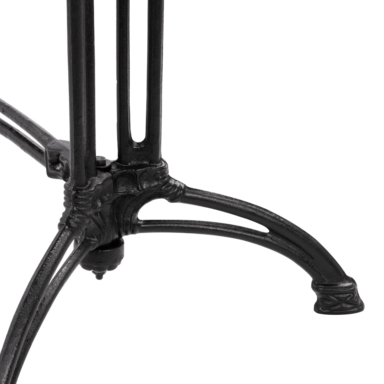 Основа за маса двойна 82X50X71-черен цвят чугун