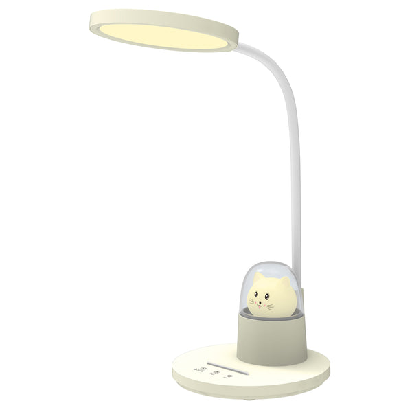Led настолна лампа Коте жълт цвят
