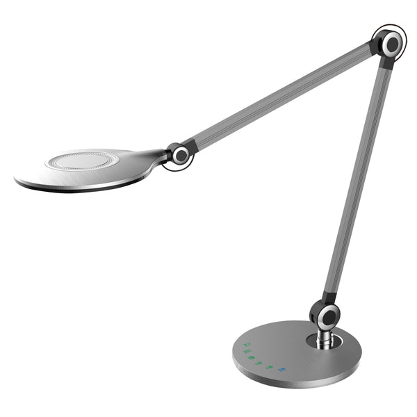 Led настолна лампа  BLAIN сребрист-сив  цвят 55.7x49.7см