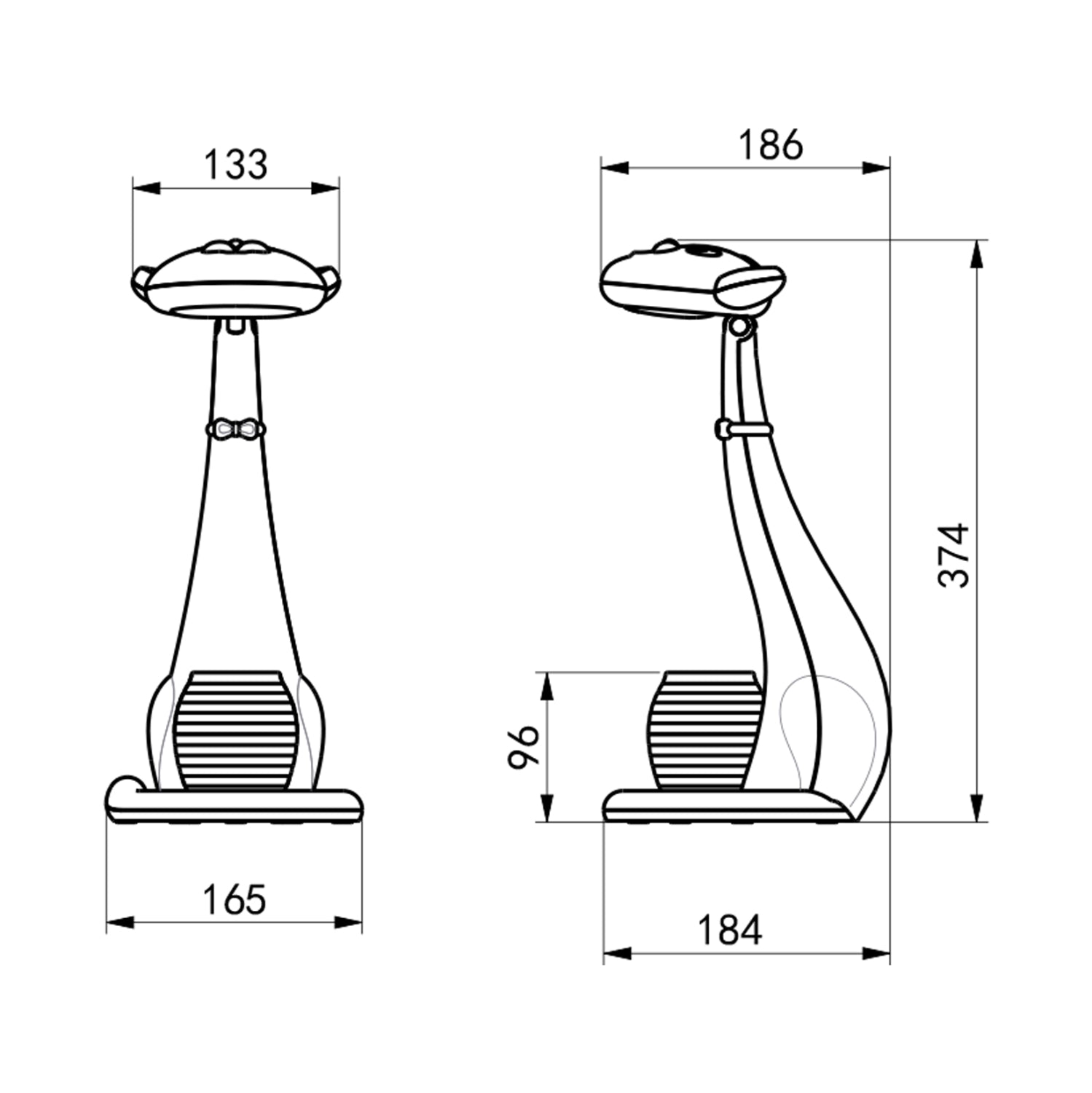 Led настолна лампа  CAT  бял цвят