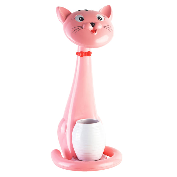 Led настолна лампа  CAT  розов цвят