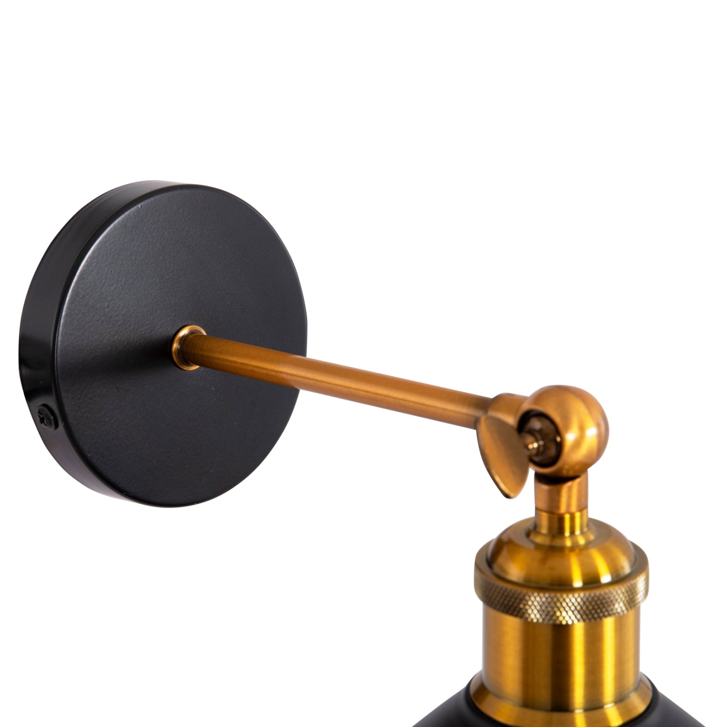 Аплик за стена RESTON2 черен-златист цвят 21x21x32см