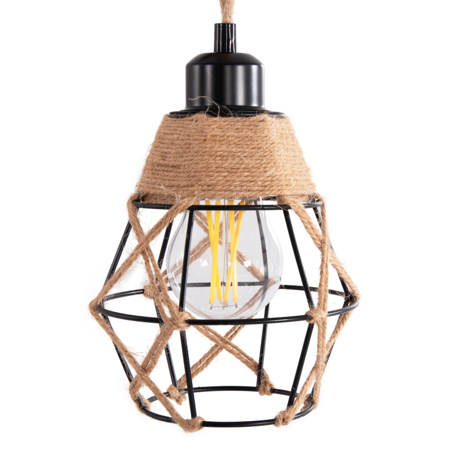 Стенна лампа KINAN метал-въже  15.5x21x44см