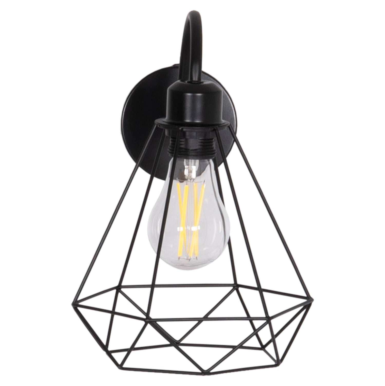 Аплик за стена MILID черен цвят  20x27x28см