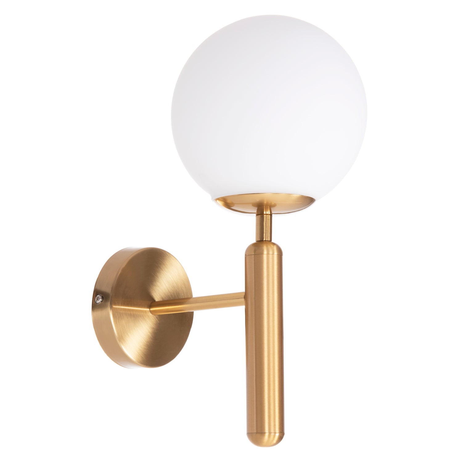 Стенен аплик HOMY златист-стъкло [E27] 14x21x33см