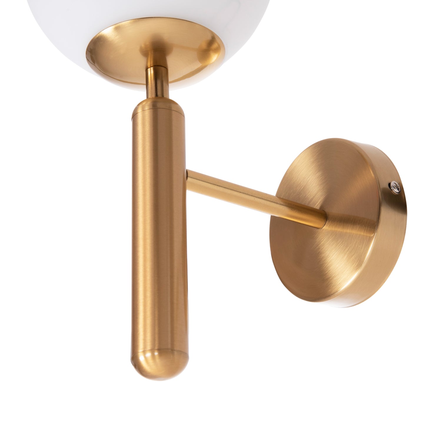 Стенен аплик HOMY златист-стъкло [E27] 14x21x33см