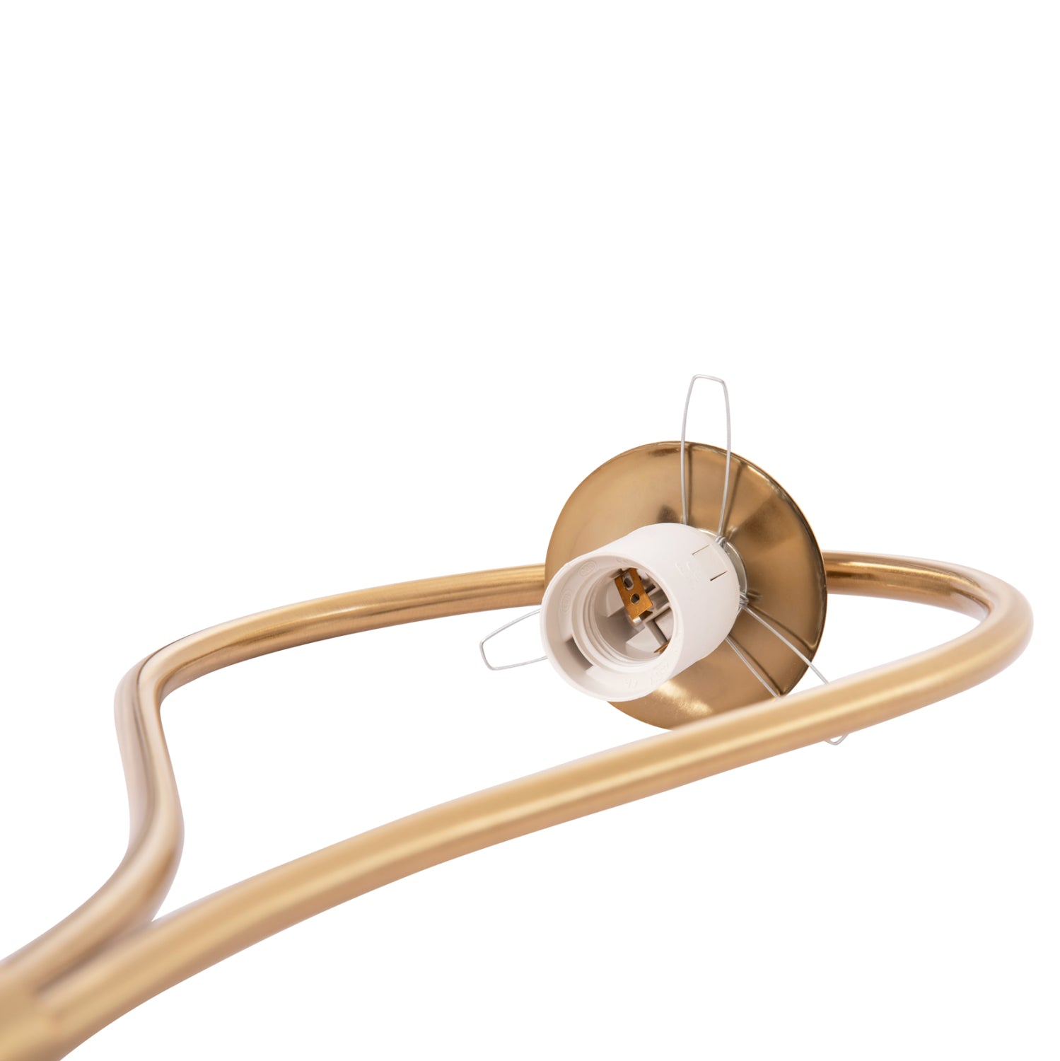 Златиста стена ламина bais със стъклена кълба [e27] 21x21x44см