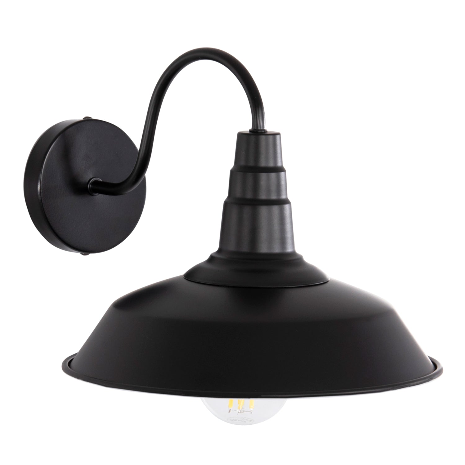 Стенни лампи dono метал в черно 26x31x25см