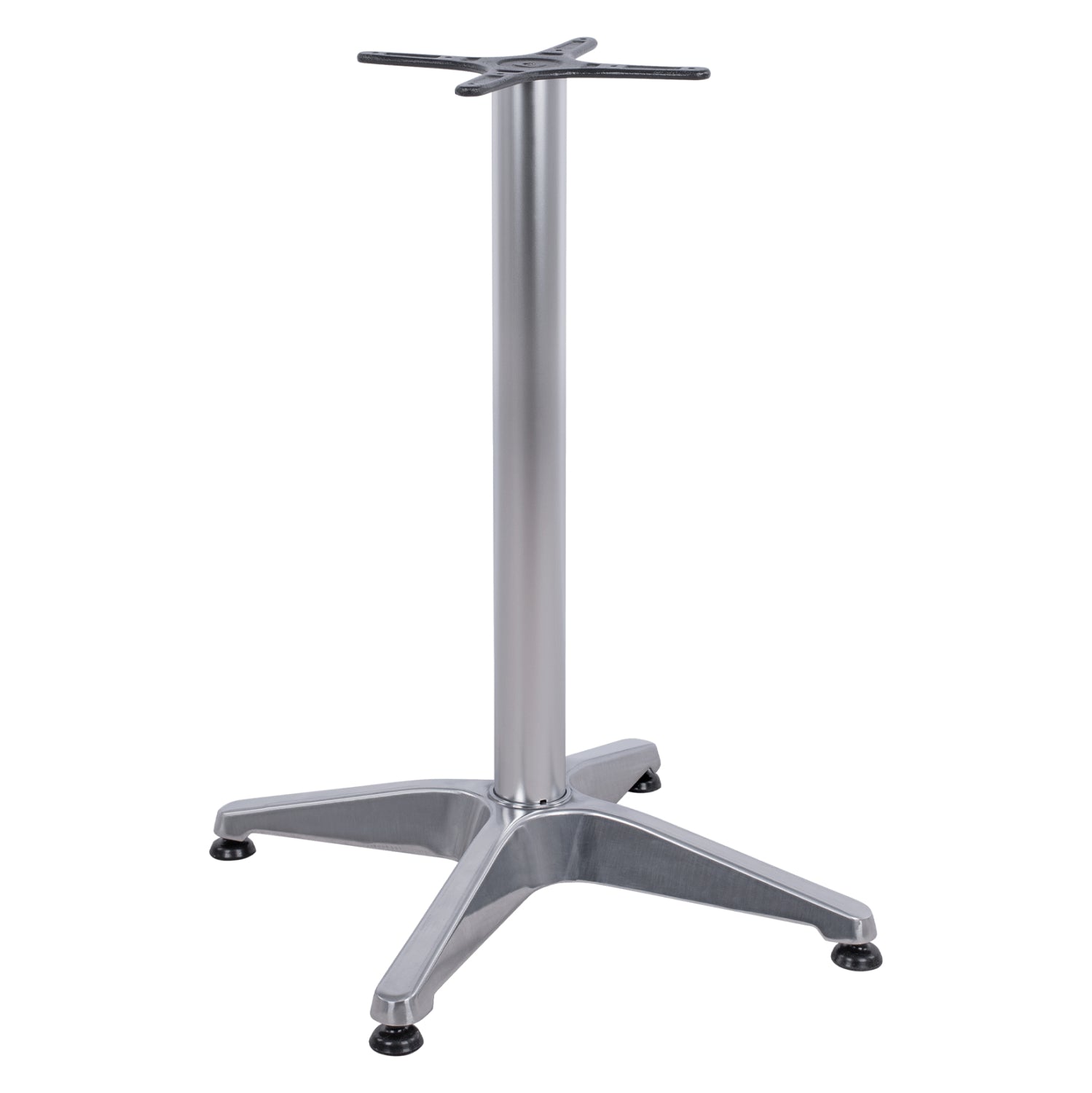 Алуминиева основа за маса 58X58X68.5 см с кръстачка 28x28 хром/447