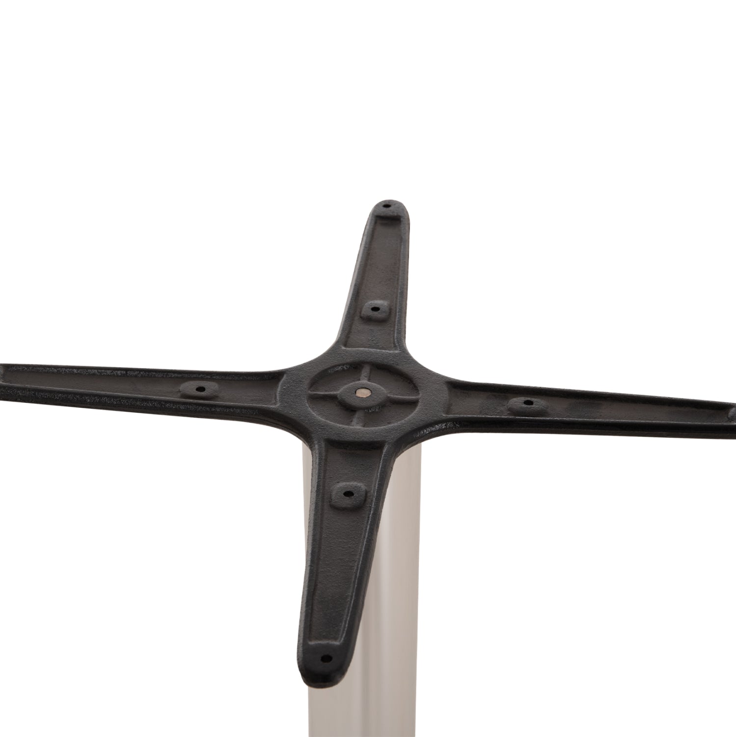 Основа за маса алуминий 66X66X69см с кръстачка 45X45см.  -хром