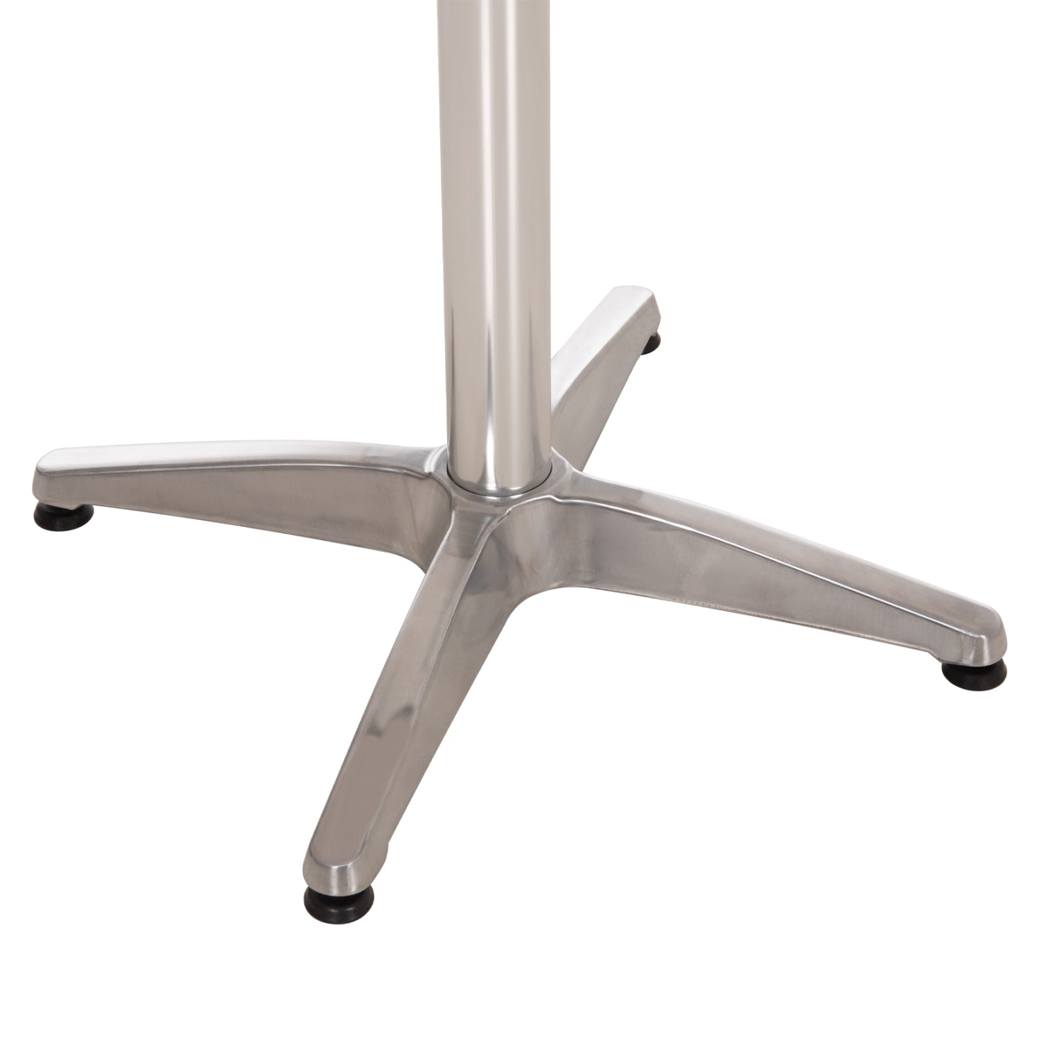 Основа за маса алуминий 66X66X69см с кръстачка 45X45см.  -хром