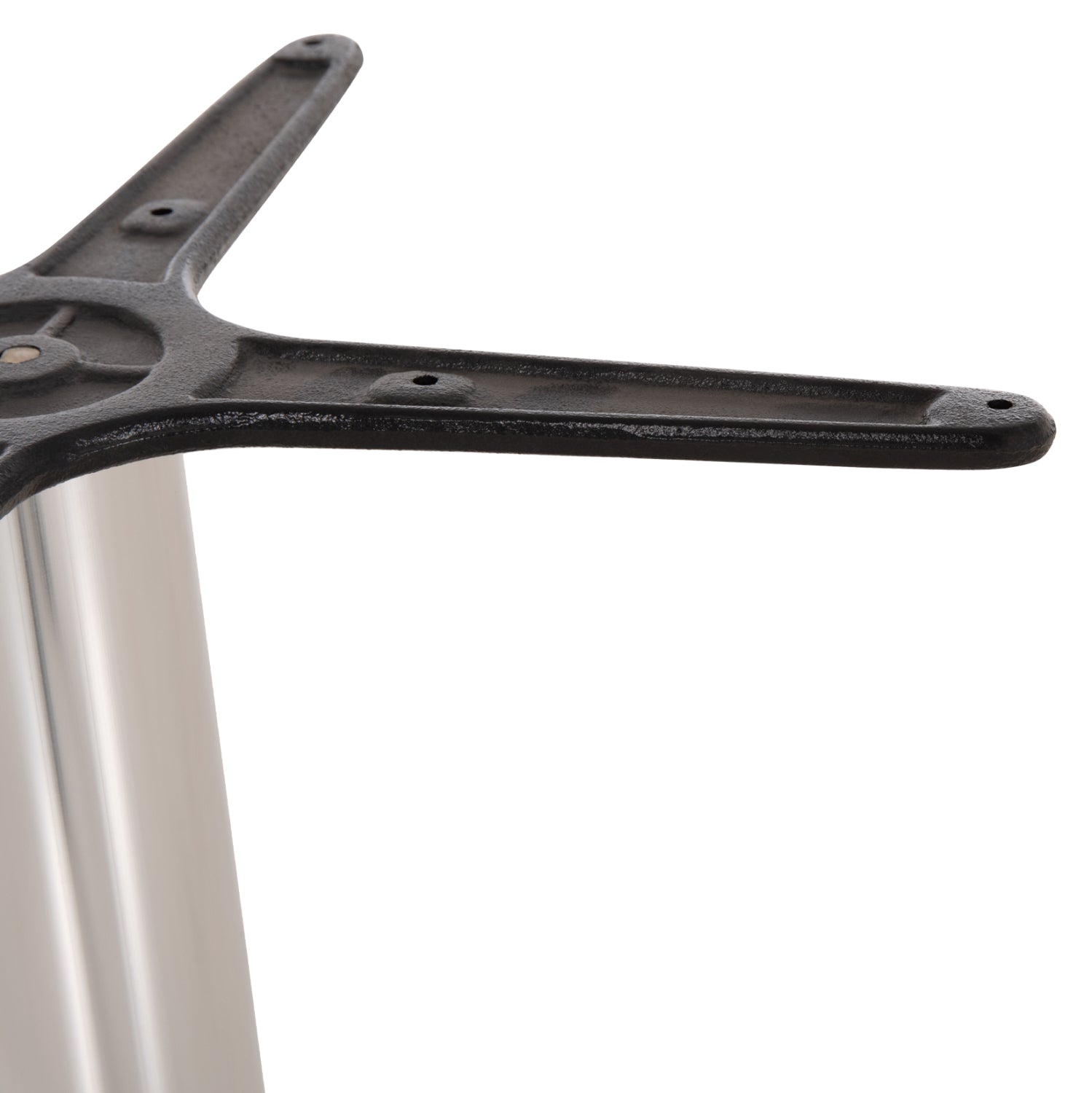 Основа за маса алуминий 66X66X69см с кръстачка 45X45см.  -хром