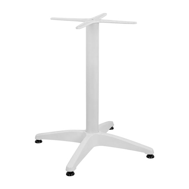 Основа за маса  алуминий 66X66X69см с кръстачка 45X45см.бял цвят