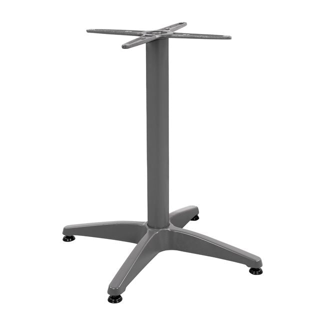 Основа за маса  алуминий сив цвят 66X66X69см с кръстачка 45x45см