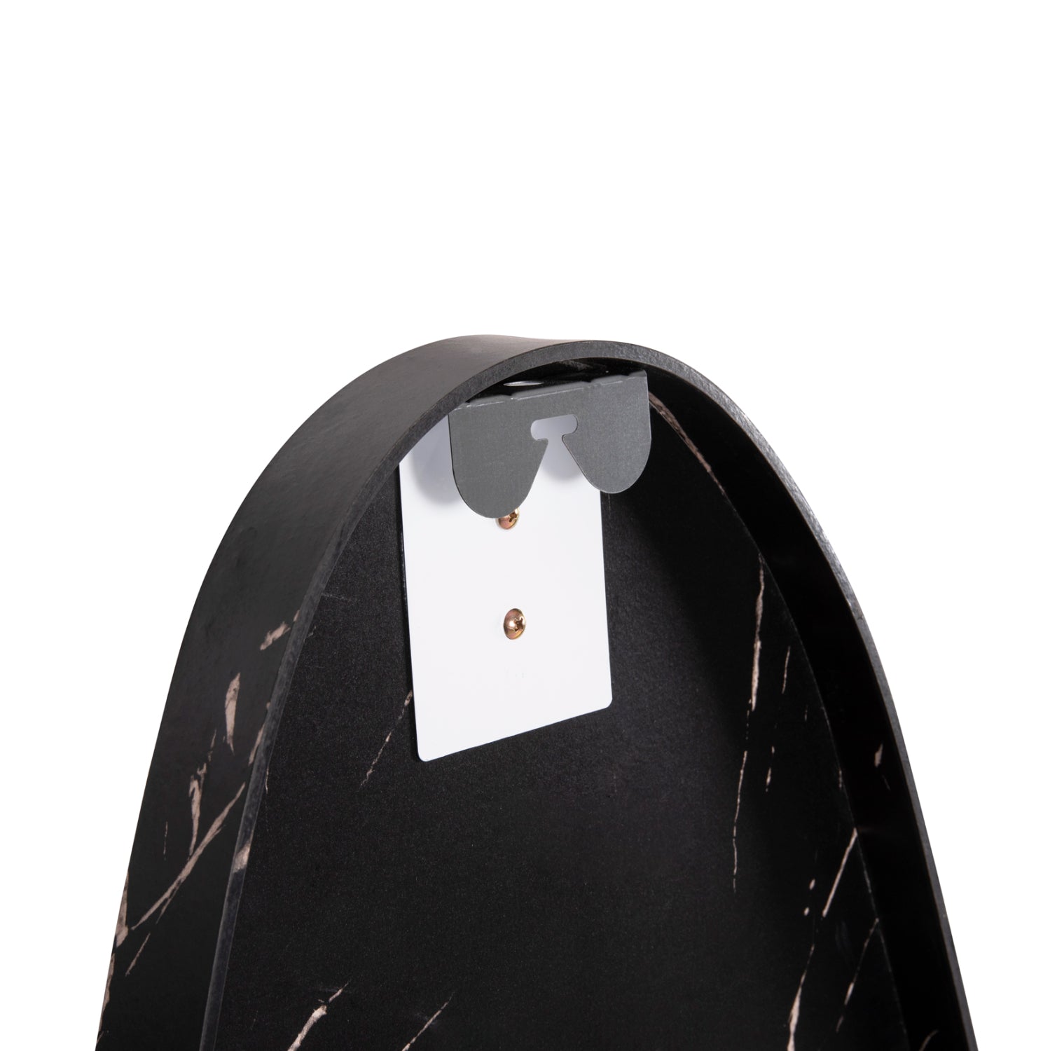 Стенно огледало  CRITHER с МДФ рамка в цвят черен мрамор 49х140см.