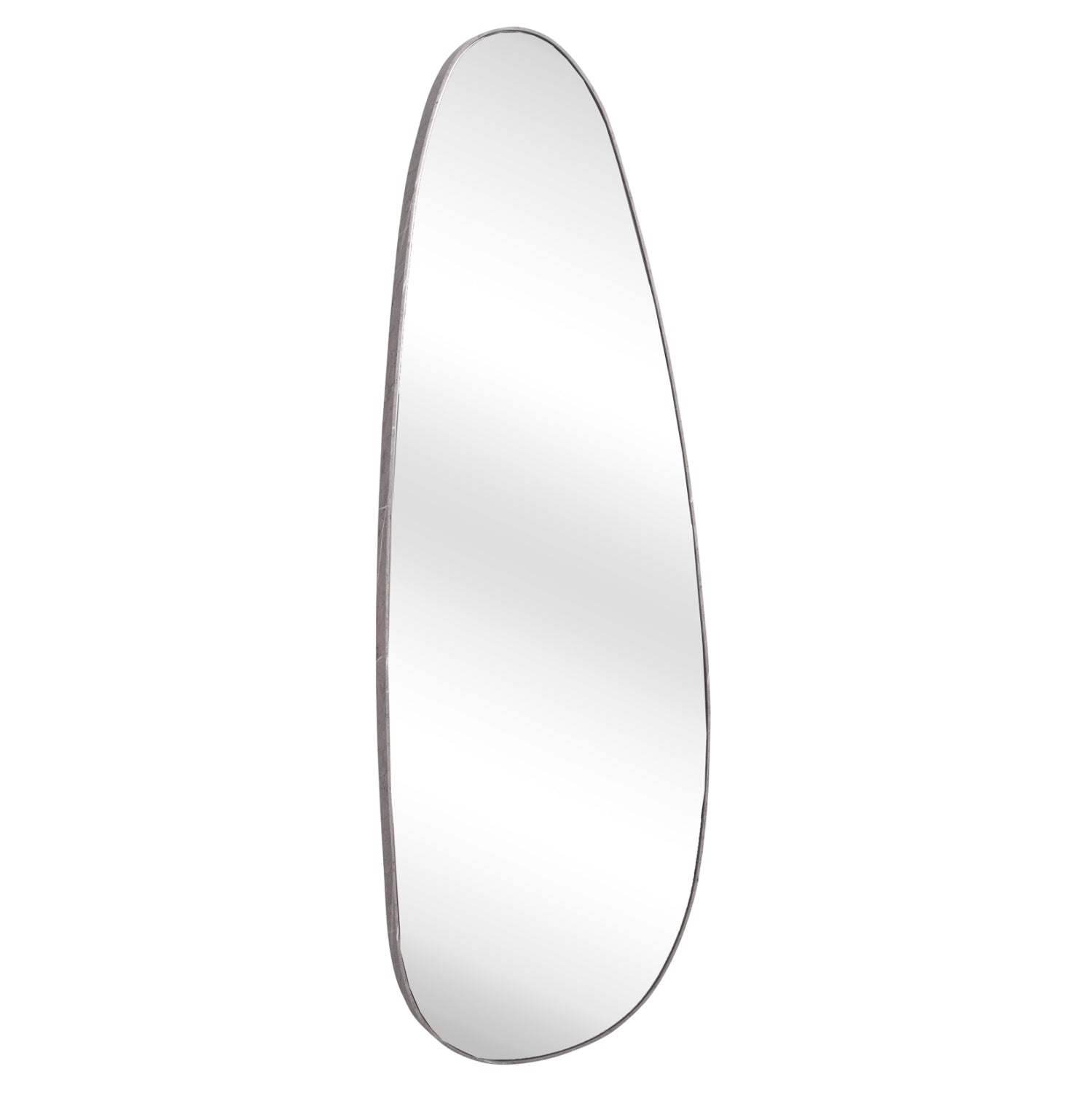 Стенно огледало CRITHER с МДФ рамка  в цват сив мрамор 49х140см.