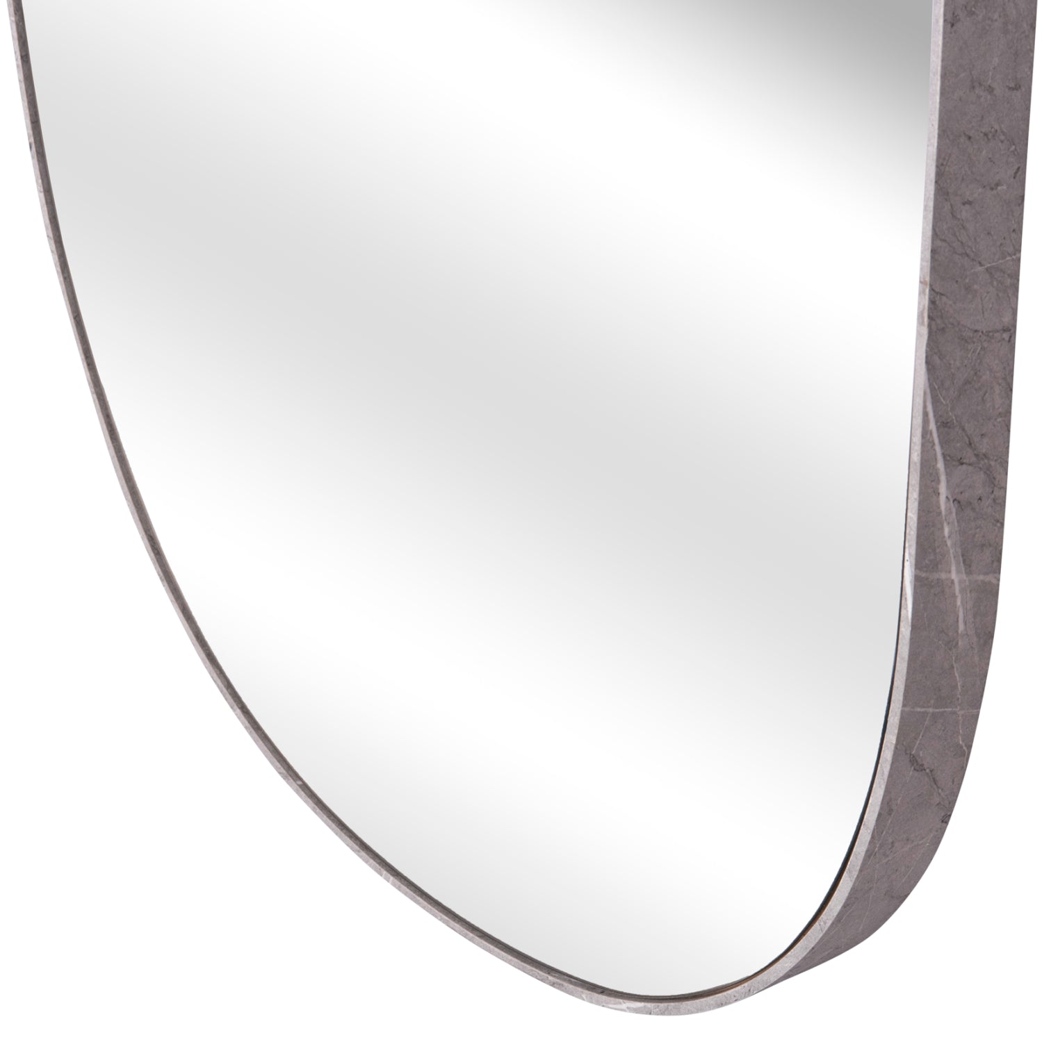 Стенно огледало CRITHER с МДФ рамка  в цват сив мрамор 49х140см.