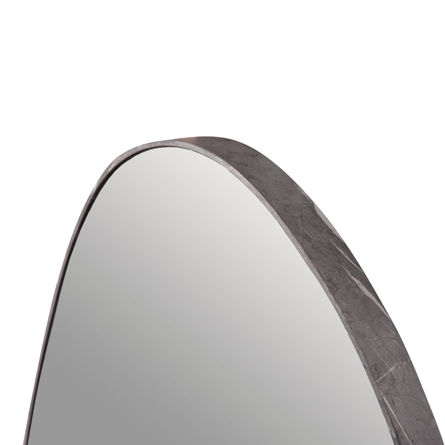 ОГЛЕДАЛО IRREGU С МДФ РАМКА В ЦВЯТ СИВ МРАМОР 60х80см.