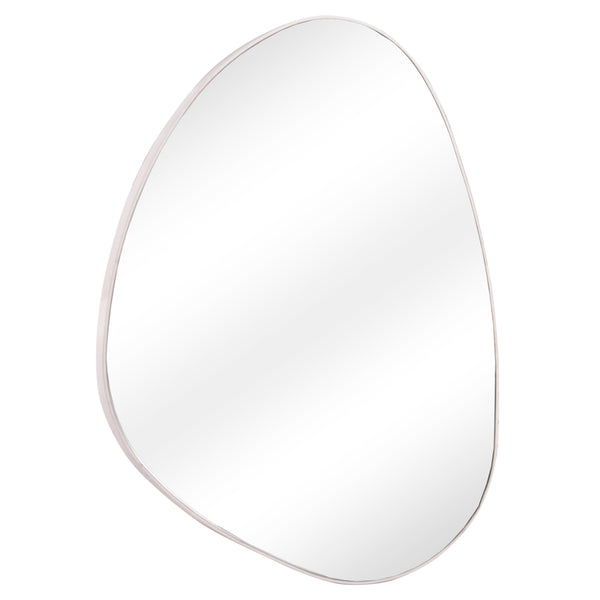 Стенно огледало IRREGU  с мдф рамка в бял цвят 60x80см.