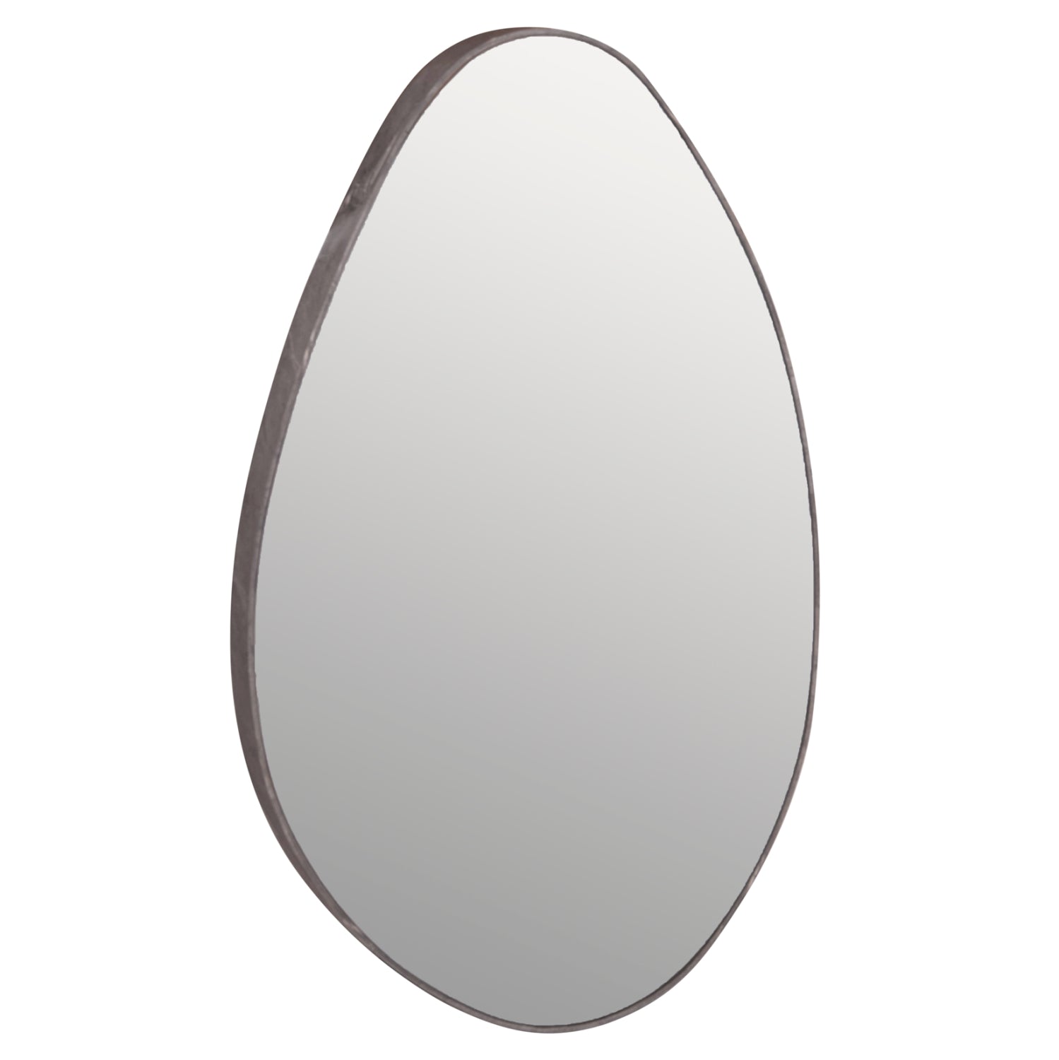 Огледало за стен с mdf рамка в цвят сив мрамор 50x80см