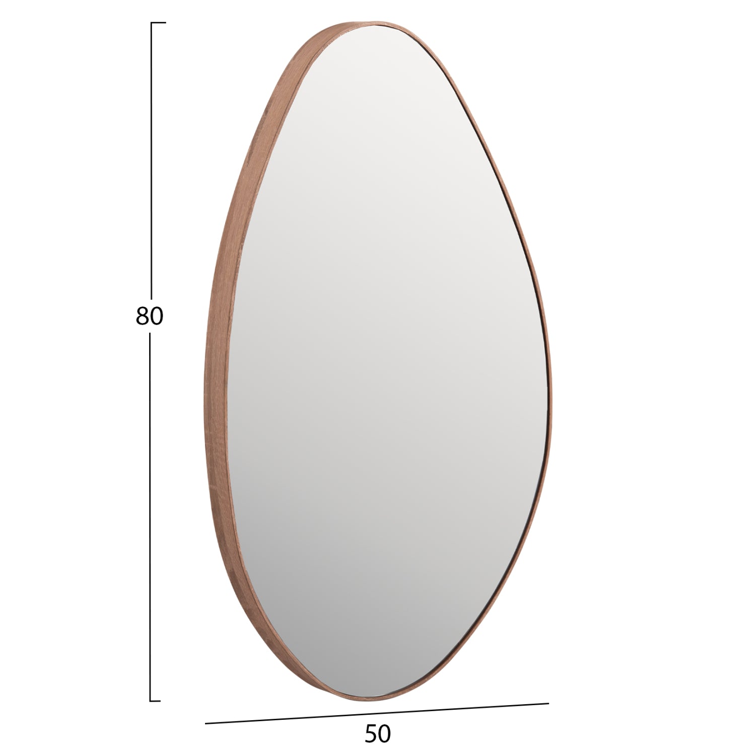 Огледало  DROP естествен цвят 50x80см