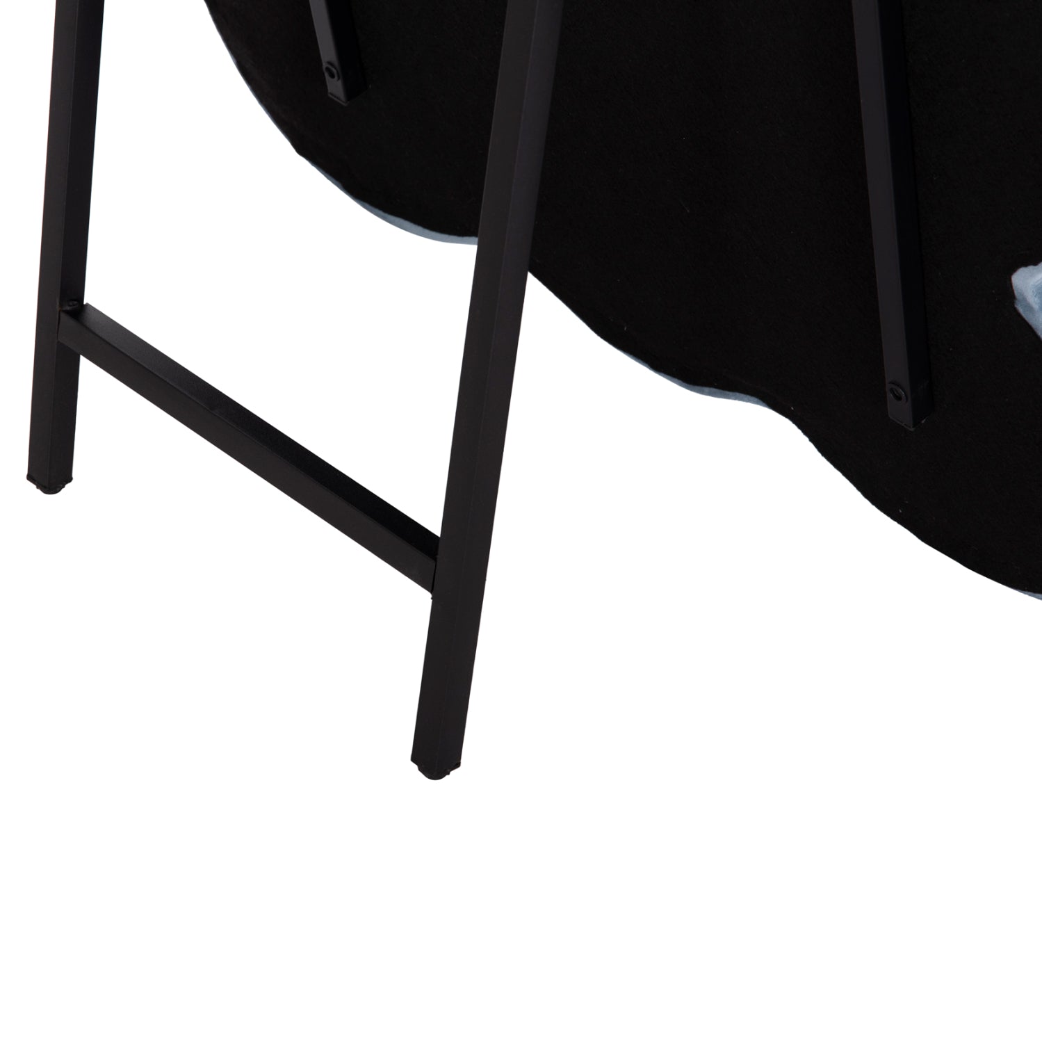 Детско подово огледало зайче с рамка цвят син-розов