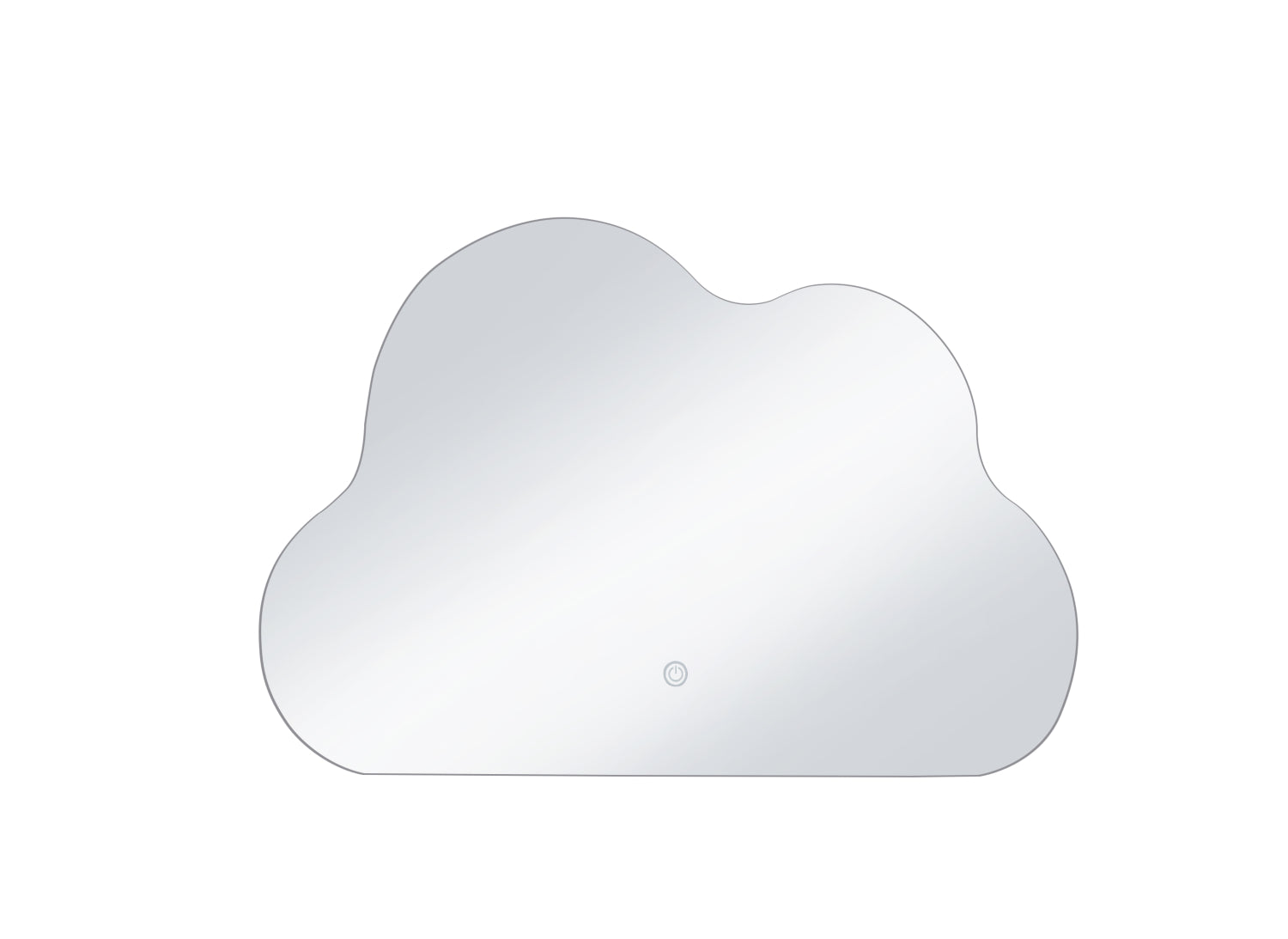 Огледало без рамка  led осветление  88x68см.