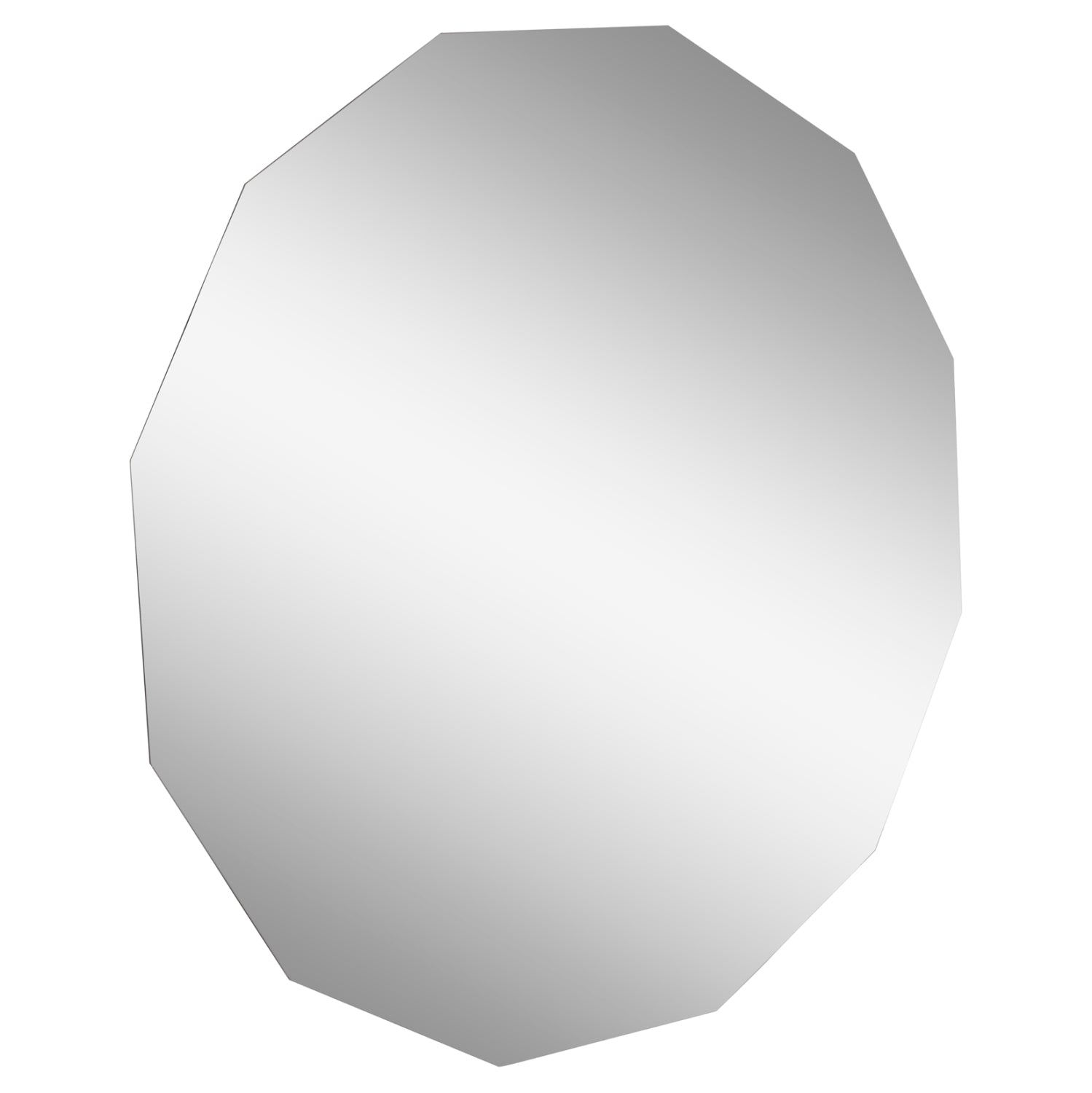 Многоъгълно стенно огледало CANE с  без рамка φ79.5 см