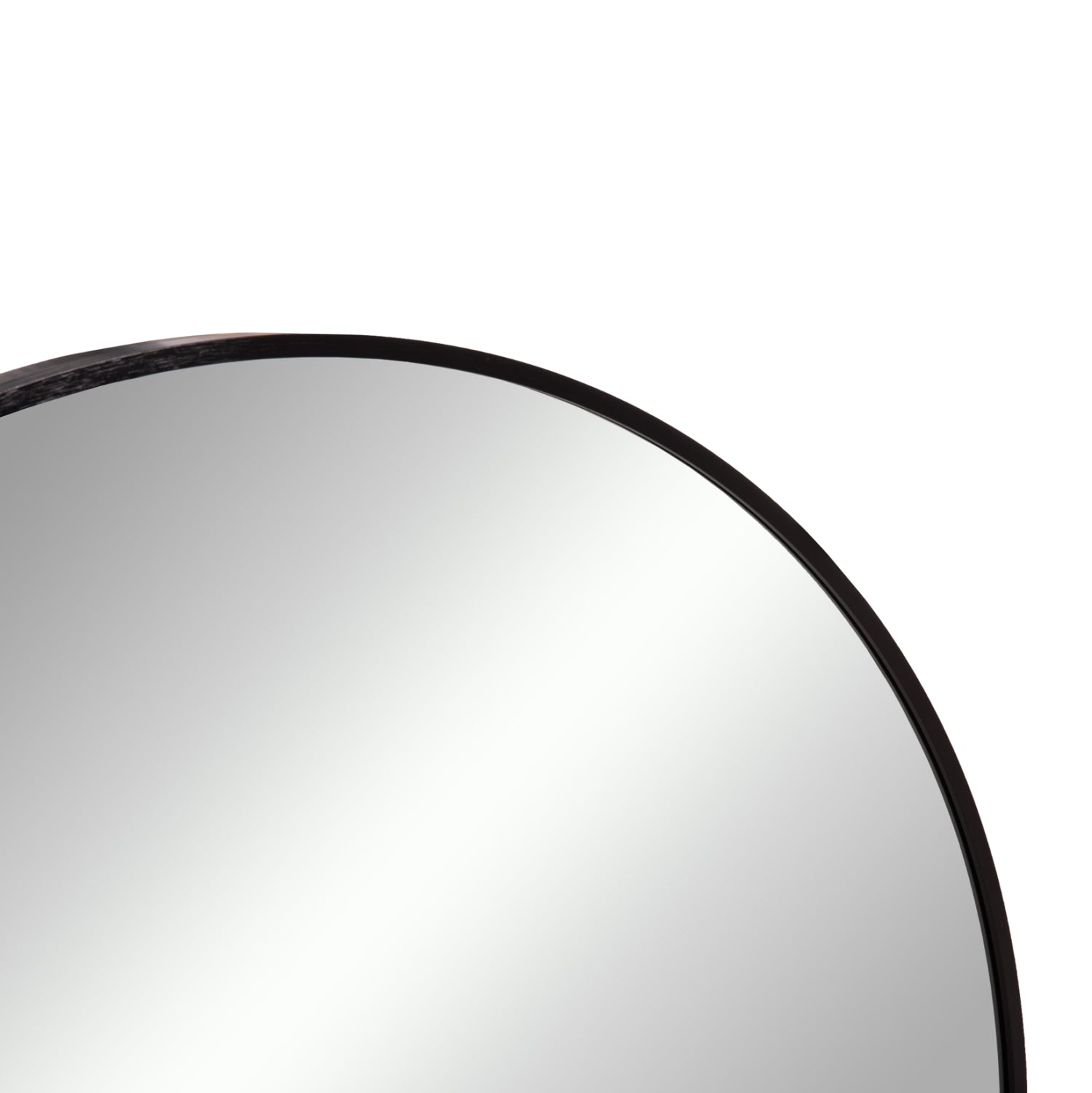 Стенно огледало  ARCHER  черен цвят  Φ80cм