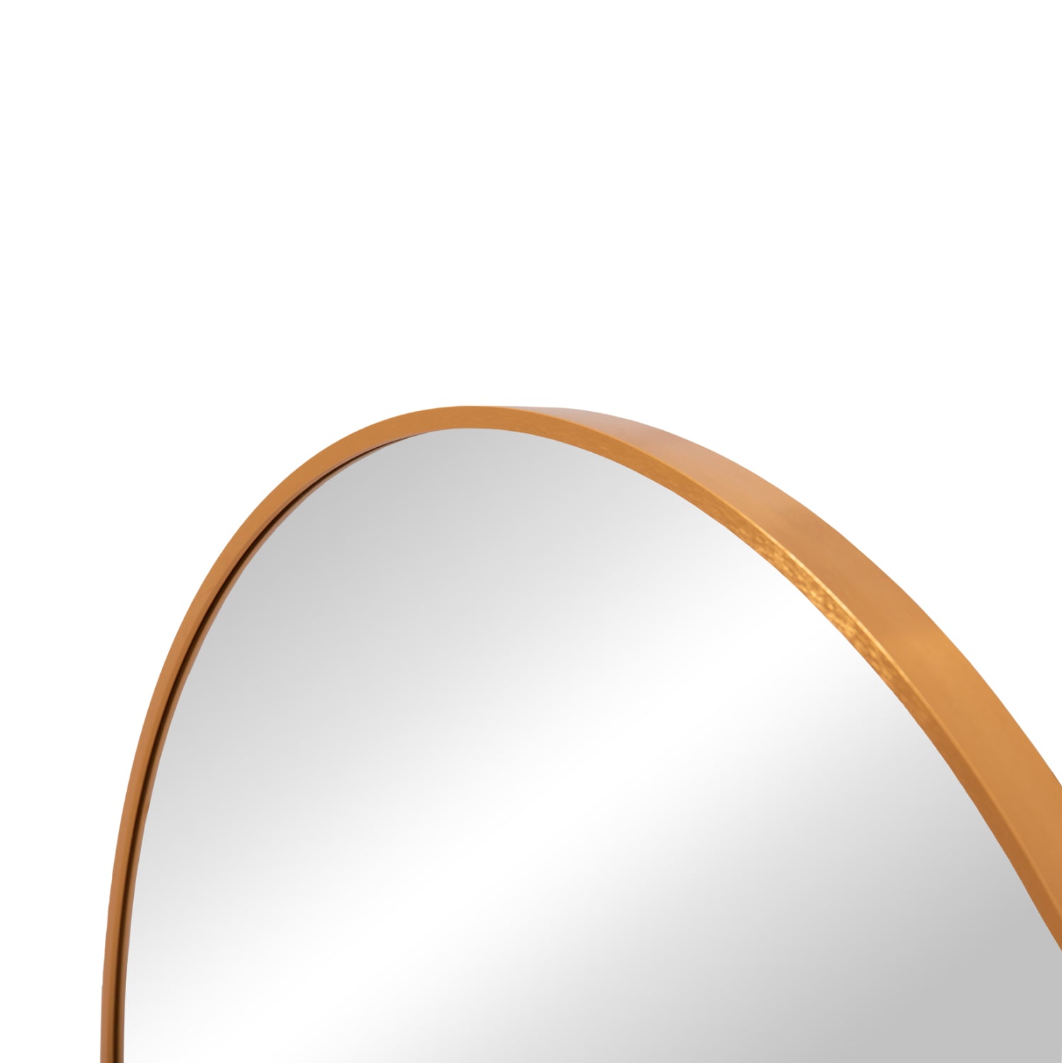 СТЕННО ОГЛЕДАЛО СЕРИЯ ARCHER КРЪГЛА АЛУМИНИЕВА РАМКА ЗЛАТНО Φ80cm