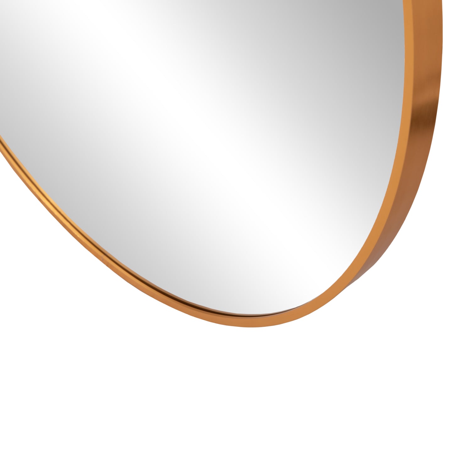 СТЕННО ОГЛЕДАЛО СЕРИЯ ARCHER КРЪГЛА АЛУМИНИЕВА РАМКА ЗЛАТНО Φ80cm