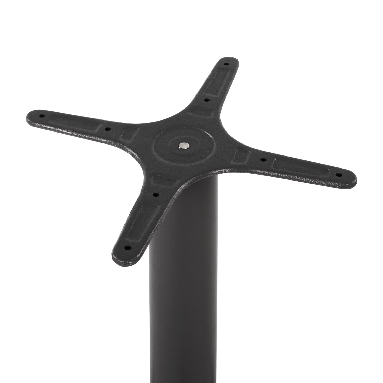 Алуминиева основа за маса 53x53x69см. с кръстачка  29x29см. сива