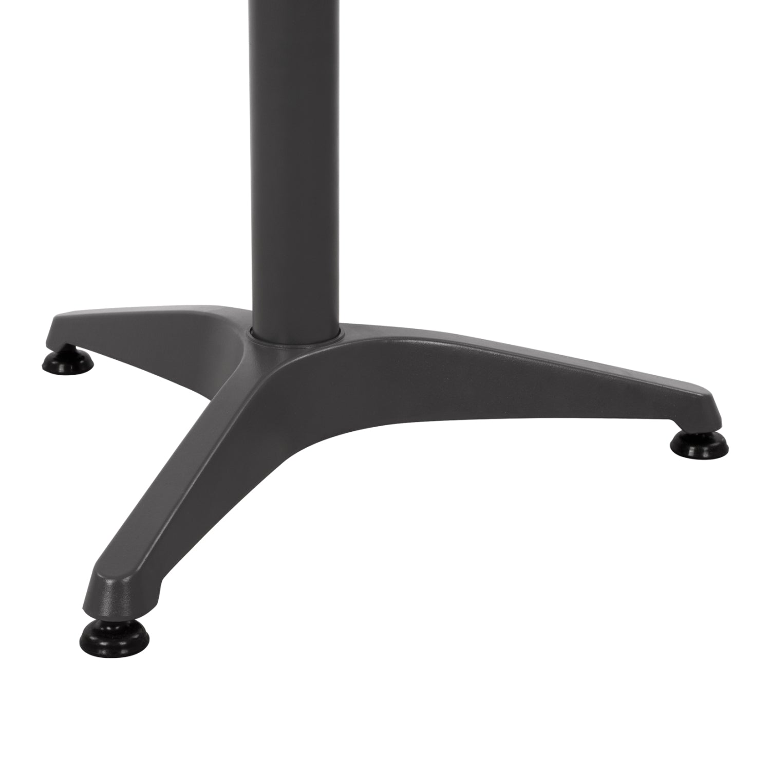 Алуминиева основа за маса 53x53x69см. с кръстачка  29x29см. сива