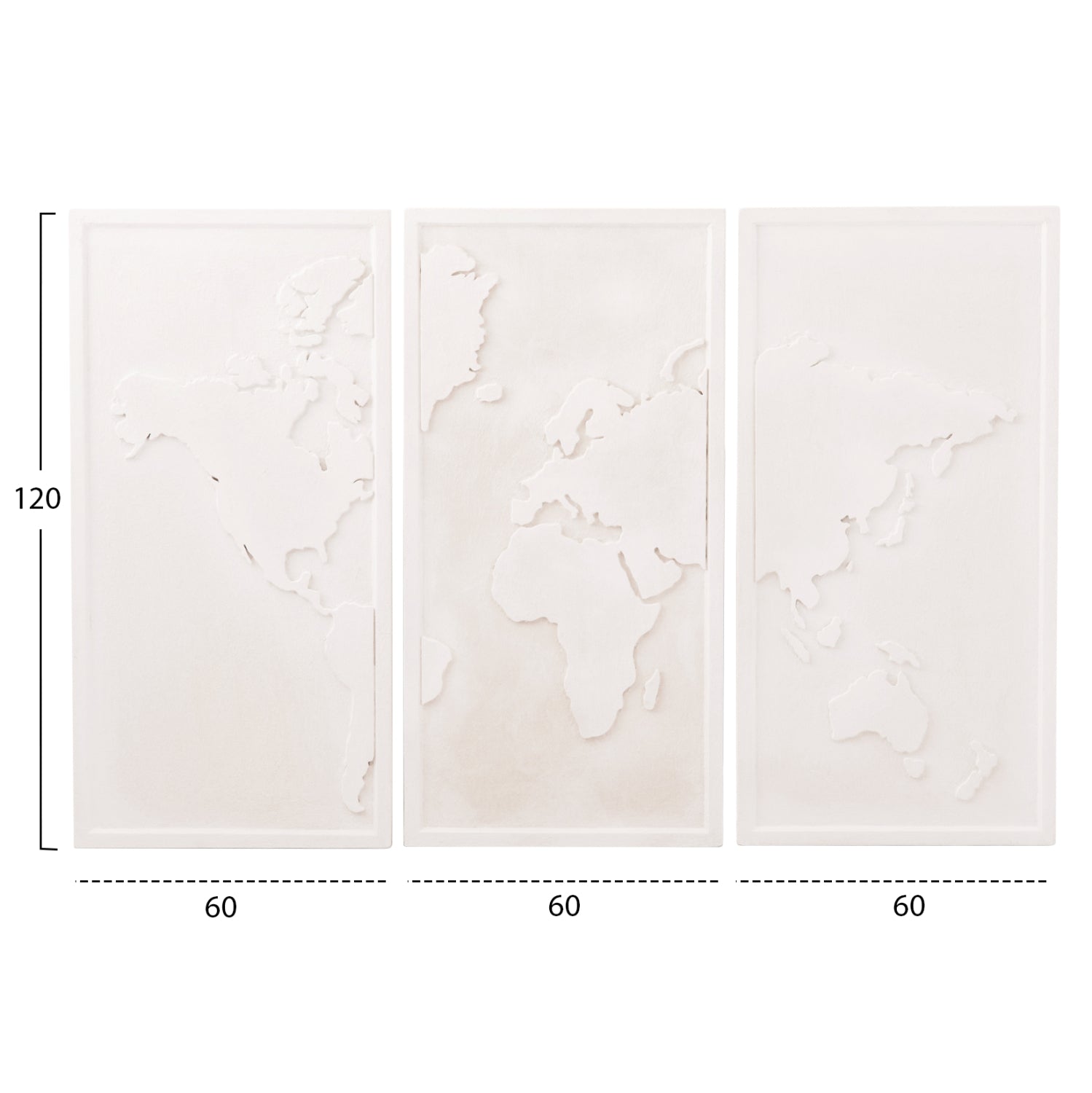 Картини Санторини бял цвят 180x4x120