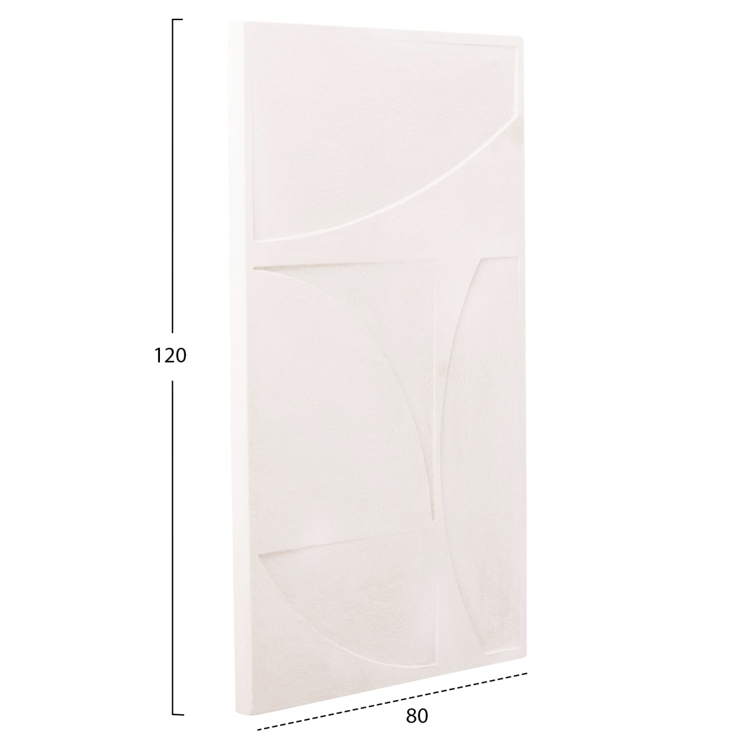 Декорация за стена Санторини бял цвят 80x4x120