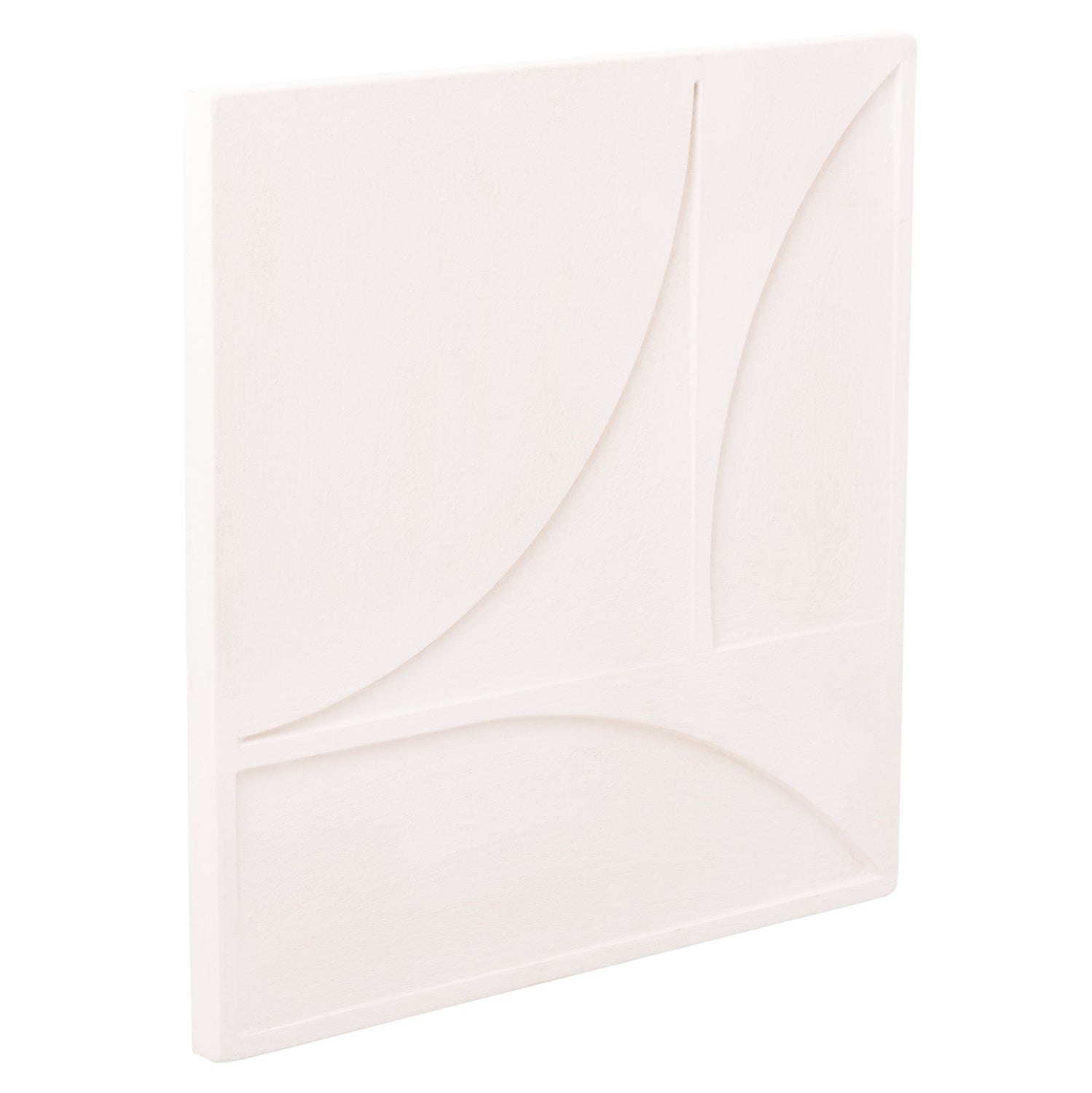 Декорация за стена Санторини бял цвят  80x4x80