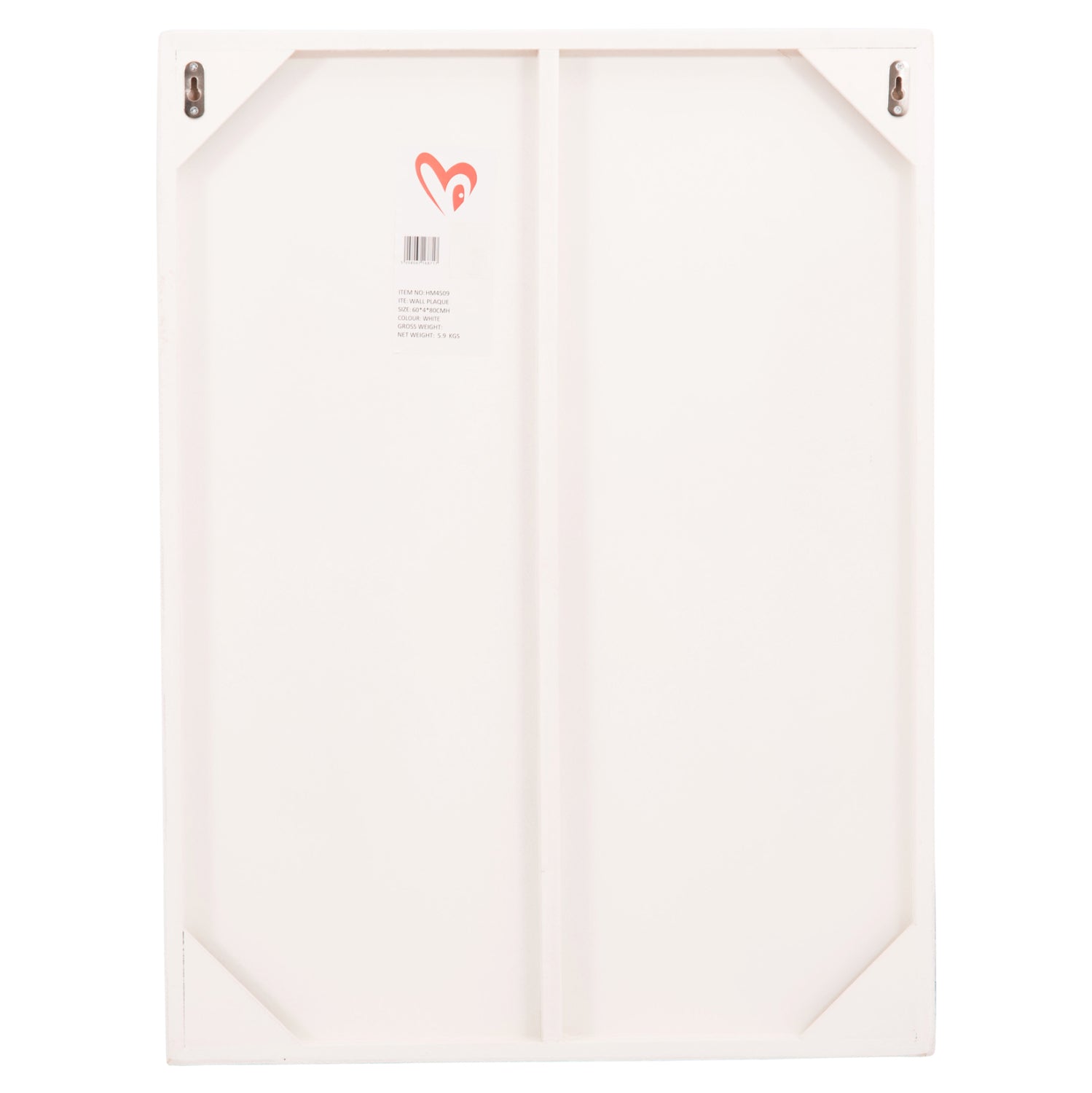 Декорация за стена Санторини бял цвят 60x4x80