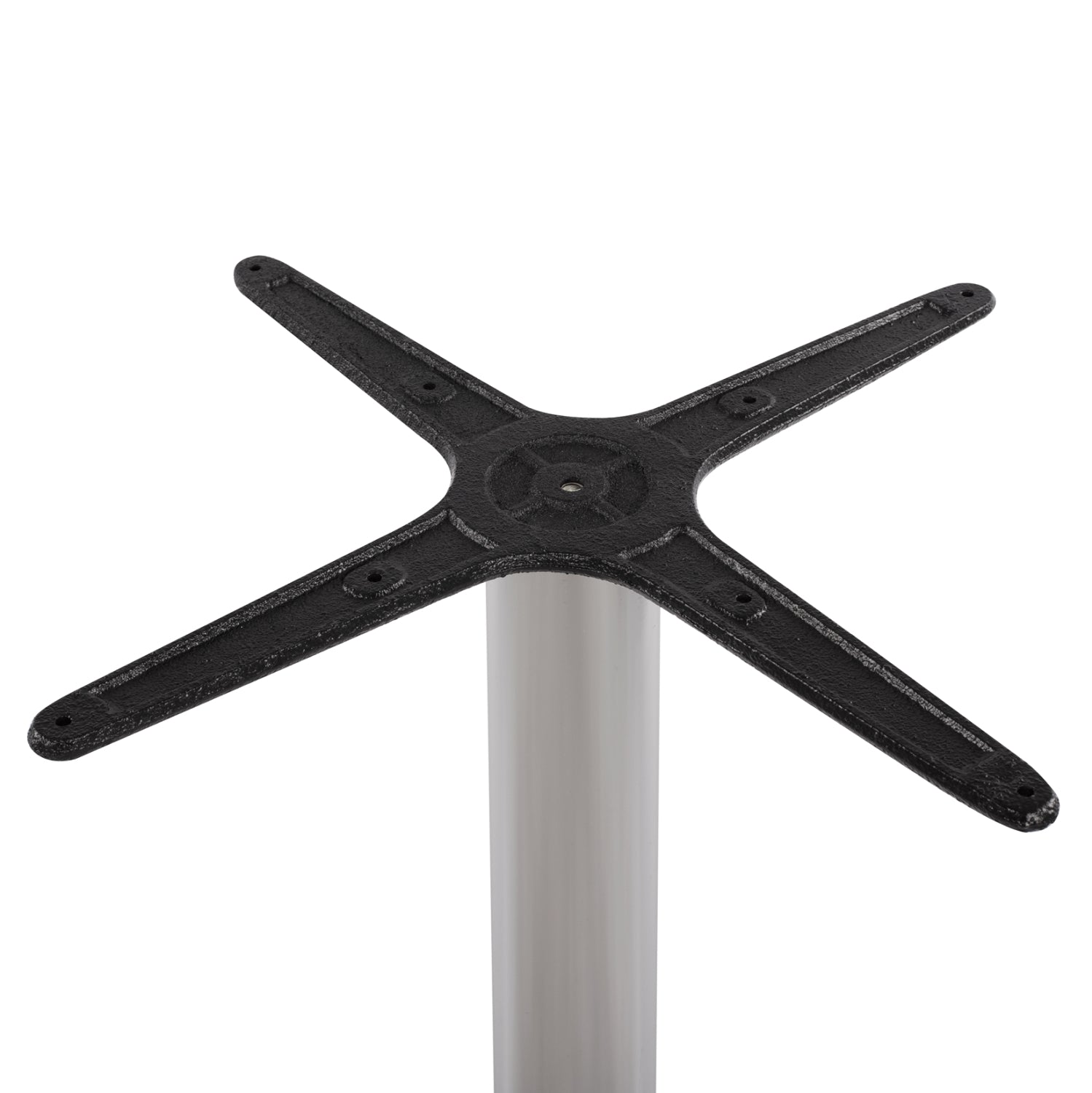 Алуминиева основа за бар маса 66X66X107см  хром